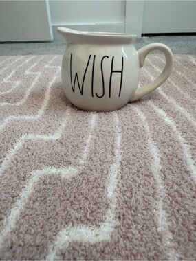 Rae Dunn Artisan Collection "WISH" Creamer Pitcher Magenta 12oz